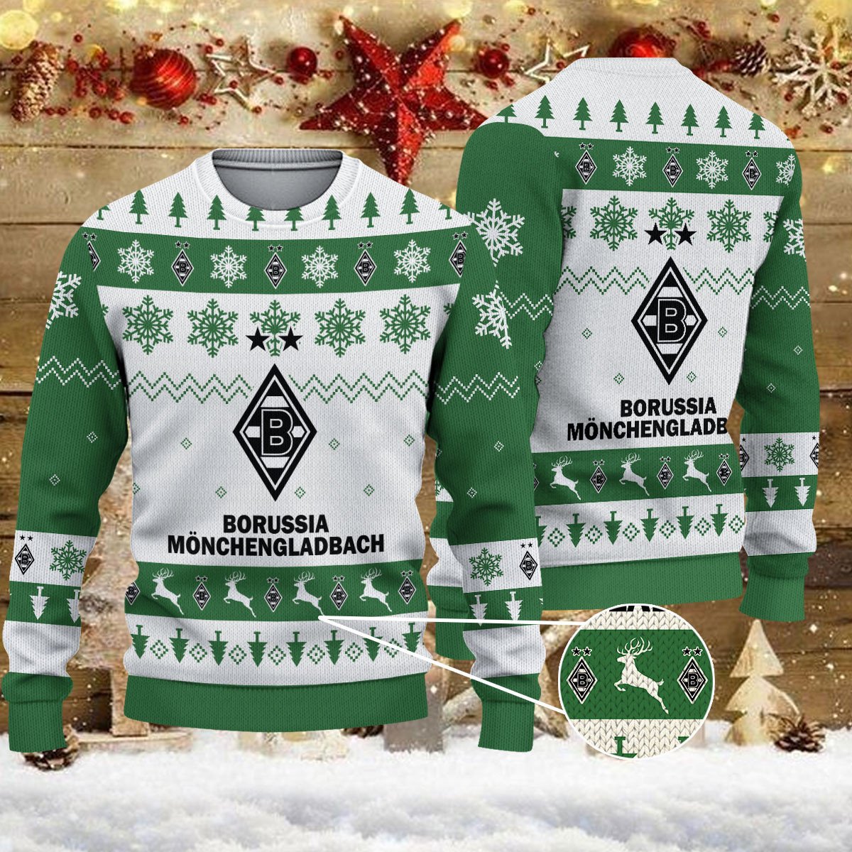 Weihnachtspullover Borussia Mönchengladbach – Ugly Christmas Sweater
