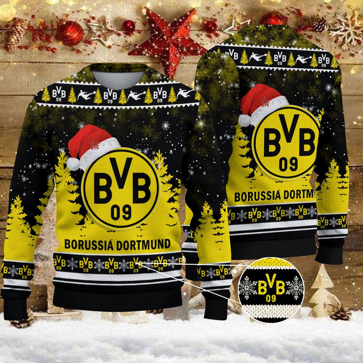 Weihnachtspullover Borussia Dortmund II – Ugly Christmas Sweater