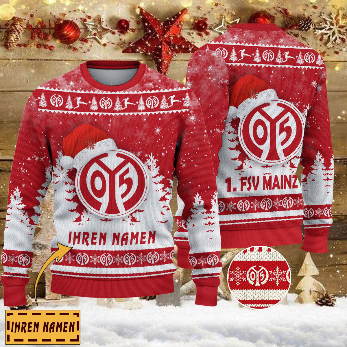 Weihnachtspullover 1. FSV Mainz 05 – Ugly Christmas Sweater
