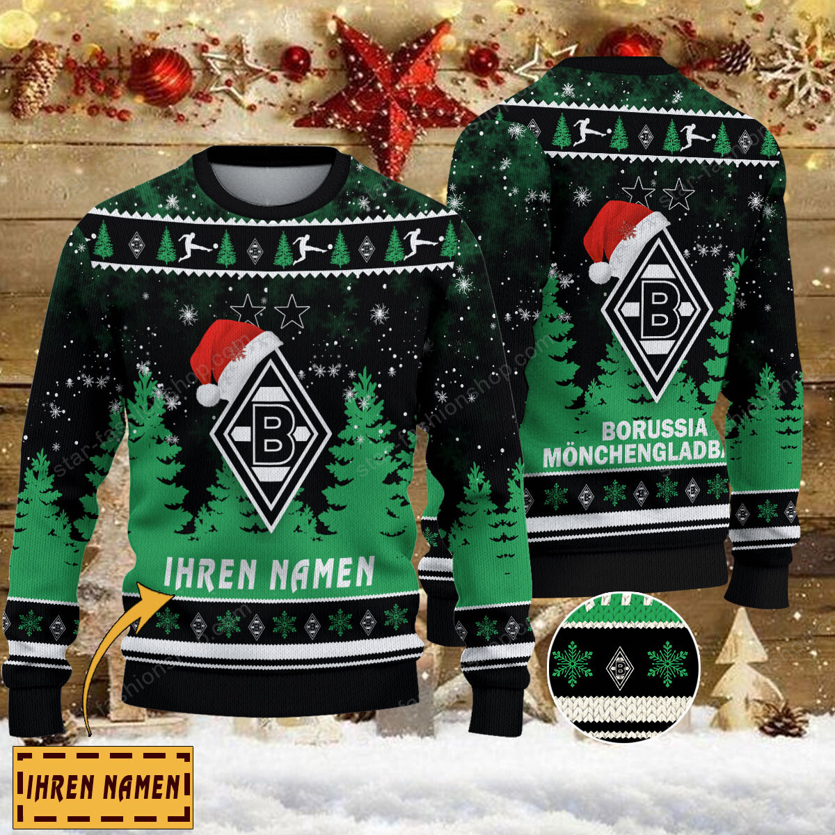 Weihnachtspullover Borussia Mönchengladbach – Ugly Christmas Sweater