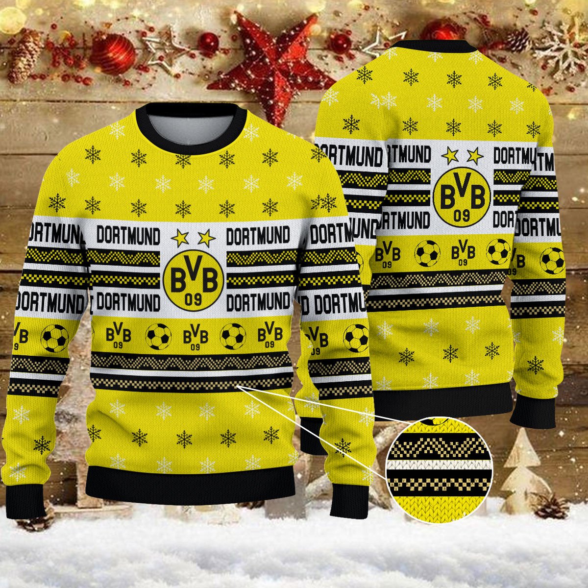 Weihnachtspullover Borussia Dortmund – Ugly Christmas Sweater