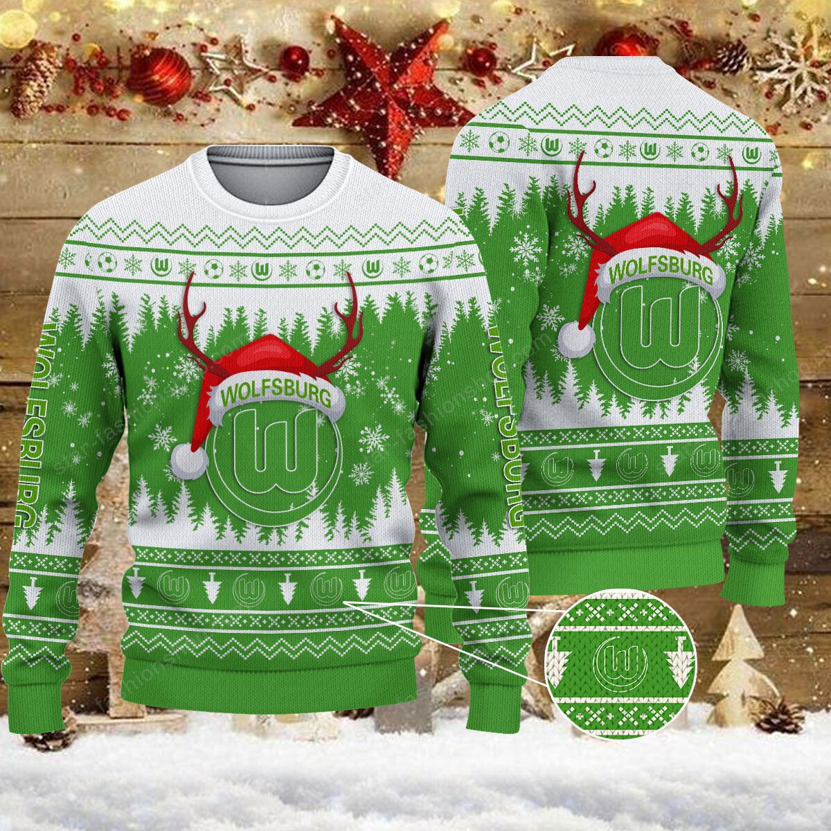 Weihnachtspullover VfL Wolfsburg – Ugly Christmas Sweater