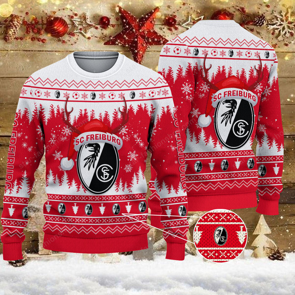 Weihnachtspullover SC Freiburg II – Ugly Christmas Sweater