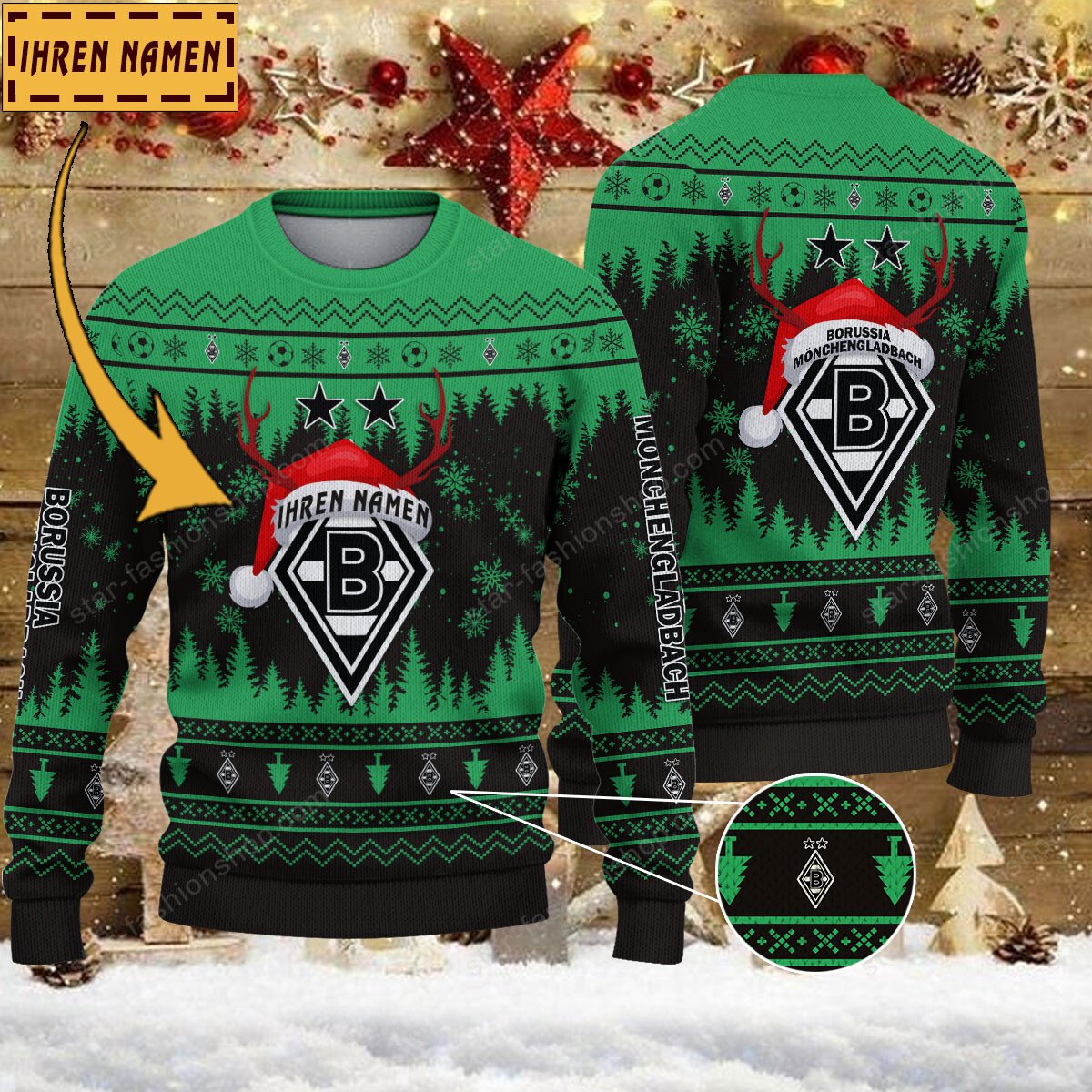 Weihnachtspullover Borussia Mönchengladbach – Ugly Christmas Sweater