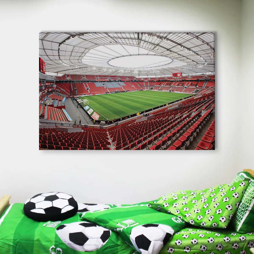 Bayer 04 Leverkusen BayArena Spielfeld 2 B04 Leinwandbilder – Bild 4