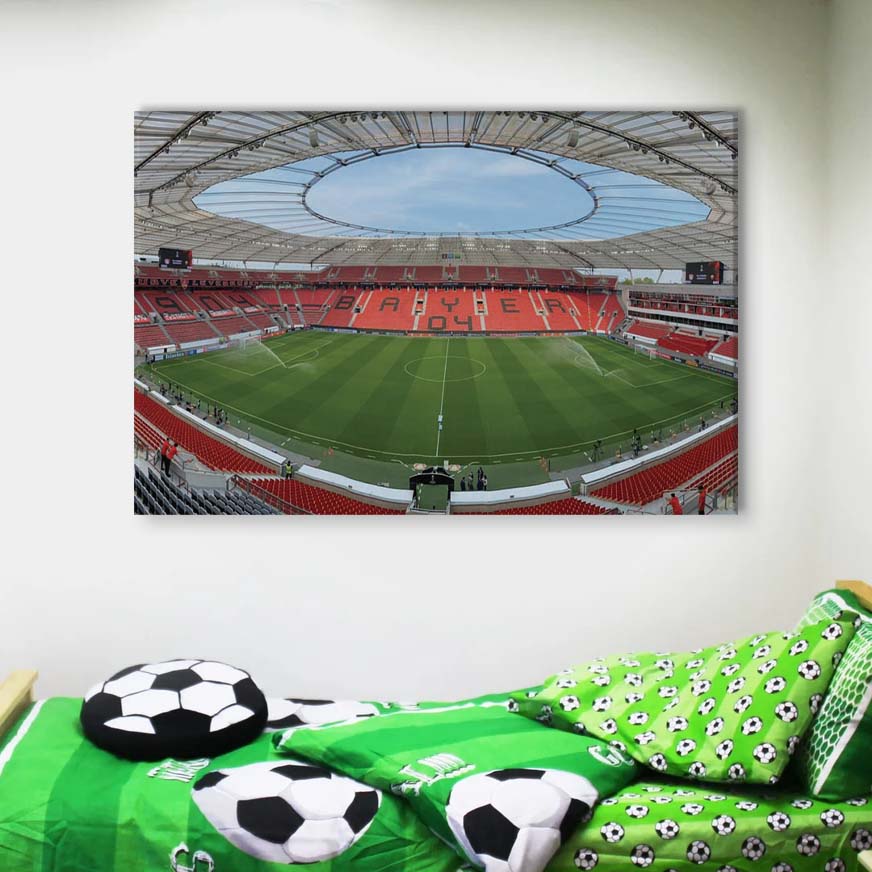 Bayer 04 Leverkusen BayArena Spielfeld 9 B04 Leinwandbilder – Bild 4