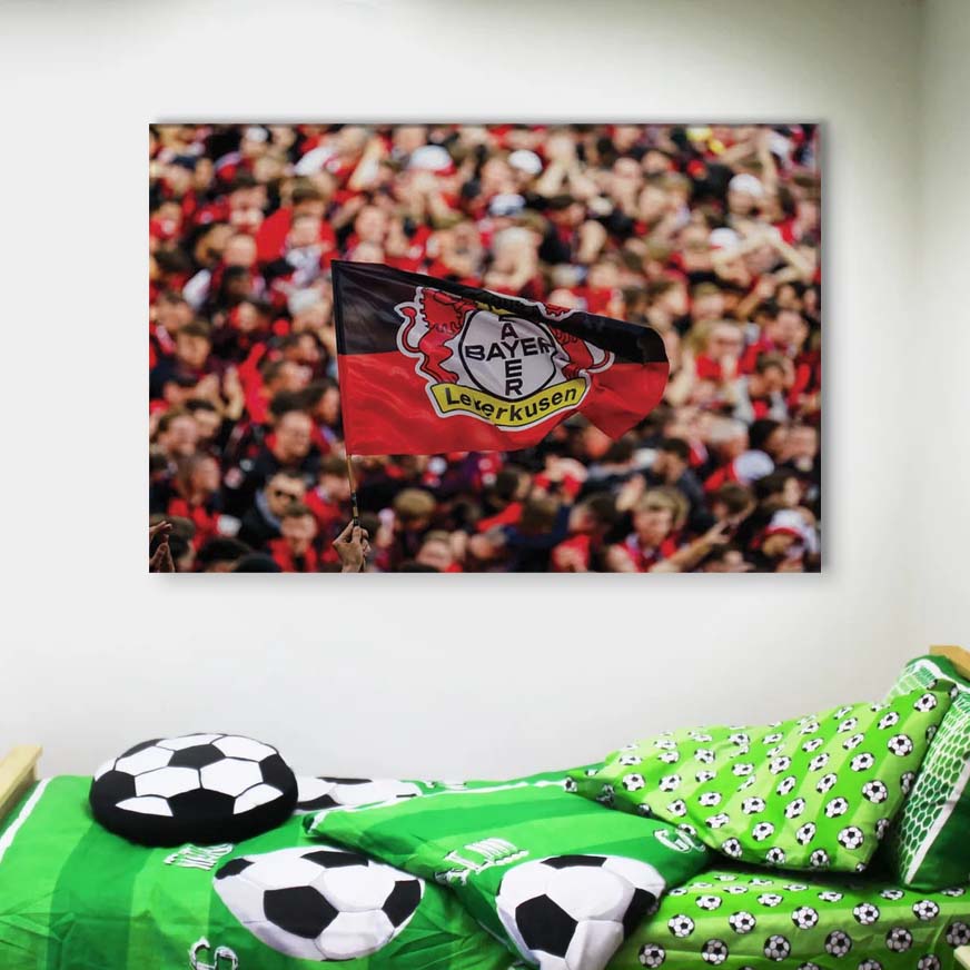 Bayer 04 Leverkusen BayArena Spielfeld und Fans B04 Leinwandbilder – Bild 4