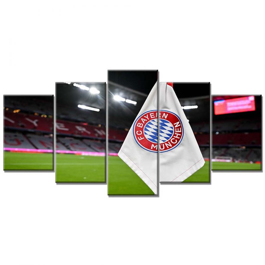 FC Bayern München Allianz Arena Spielfeld Mia san mia 10 FCB Leinwandbilder – Bild 6