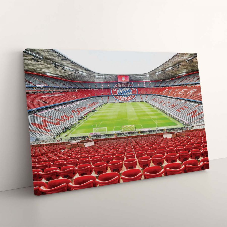 FC Bayern München Allianz Arena Spielfeld Mia san mia 12 FCB Leinwandbilder – Bild 7