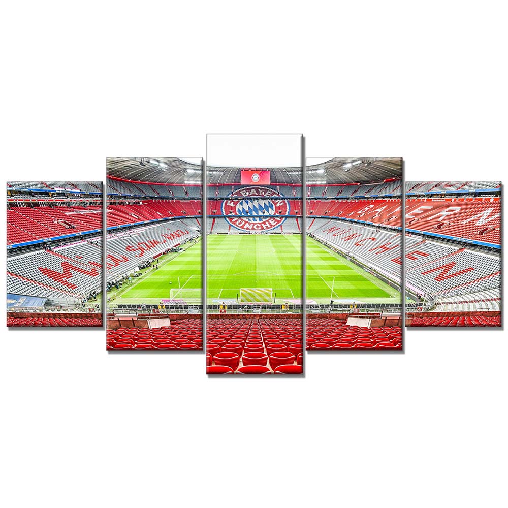 FC Bayern München Allianz Arena Spielfeld Mia san mia 12 FCB Leinwandbilder