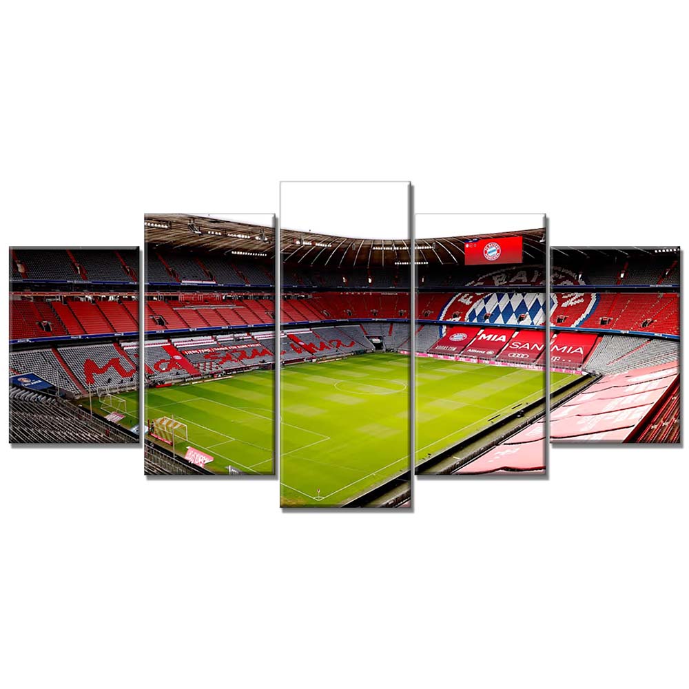 FC Bayern München Allianz Arena Spielfeld Mia san mia 14 FCB Leinwandbilder