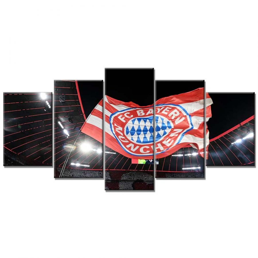FC Bayern München Allianz Arena Spielfeld Mia san mia 15 FCB Leinwandbilder – Bild 6