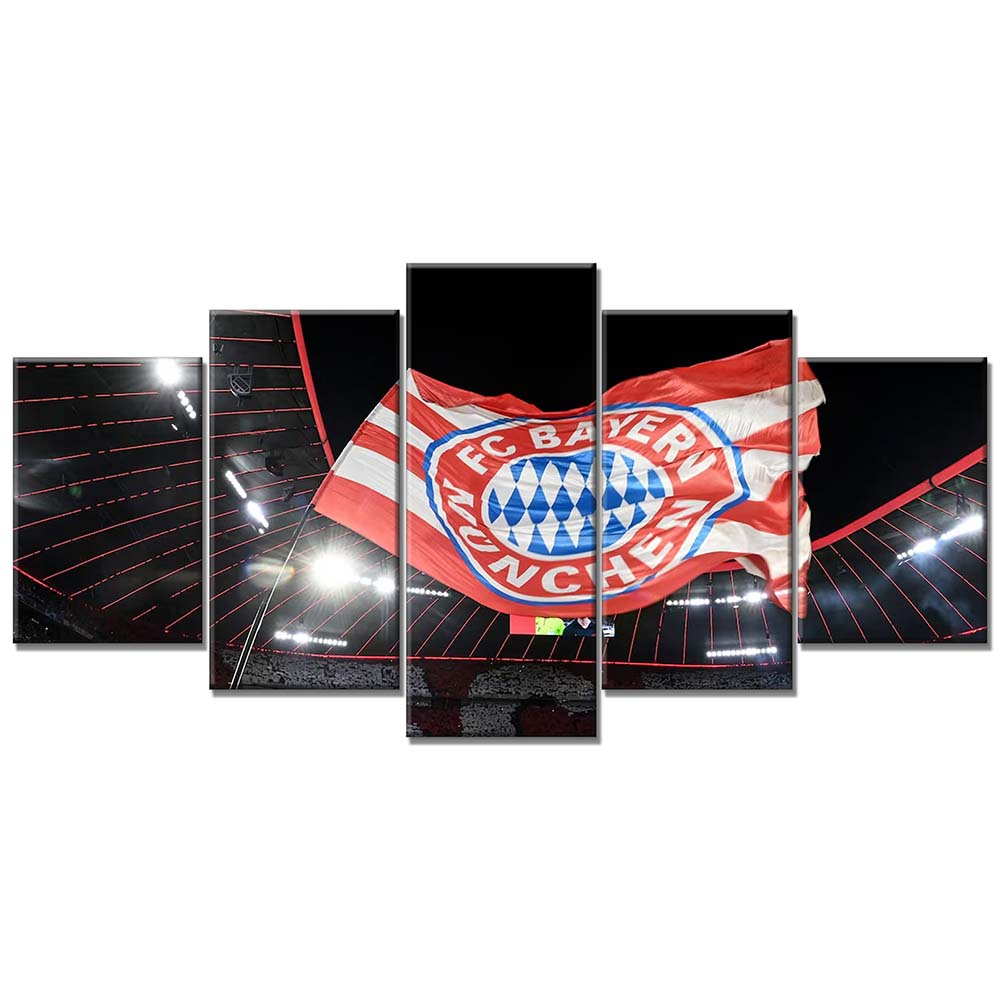 FC Bayern München Allianz Arena Spielfeld Mia san mia 15 FCB Leinwandbilder