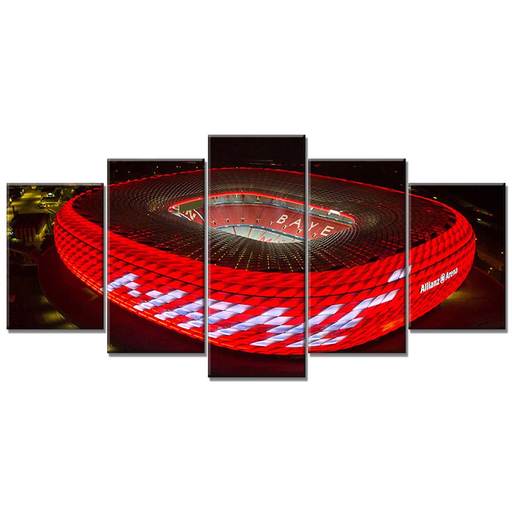 FC Bayern München Allianz Arena Spielfeld Mia san mia 16 FCB Leinwandbilder