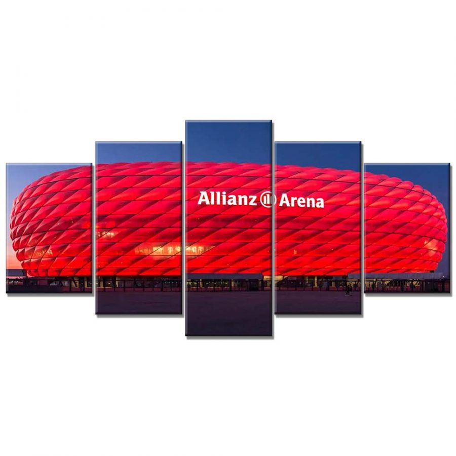 FC Bayern München Allianz Arena Spielfeld Mia san mia 18 FCB Leinwandbilder – Bild 6