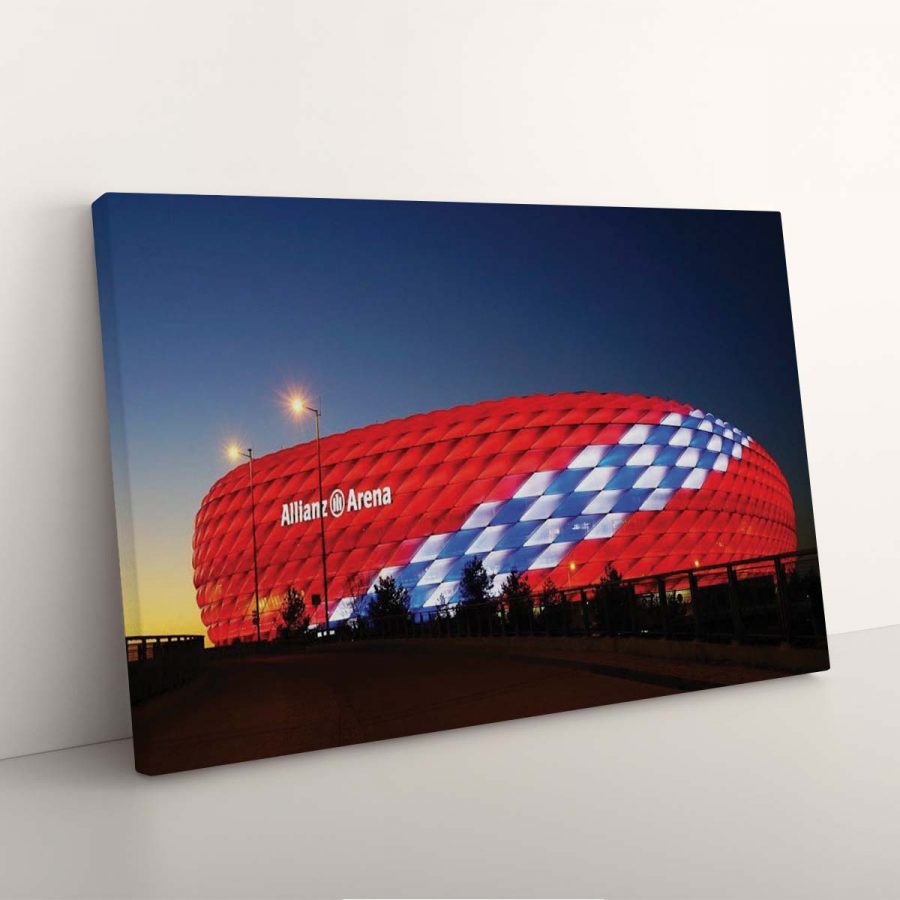 FC Bayern München Allianz Arena Spielfeld Mia san mia 21 FCB Leinwandbilder – Bild 7