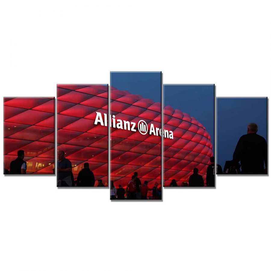 FC Bayern München Allianz Arena Spielfeld Mia san mia 23 FCB Leinwandbilder – Bild 6
