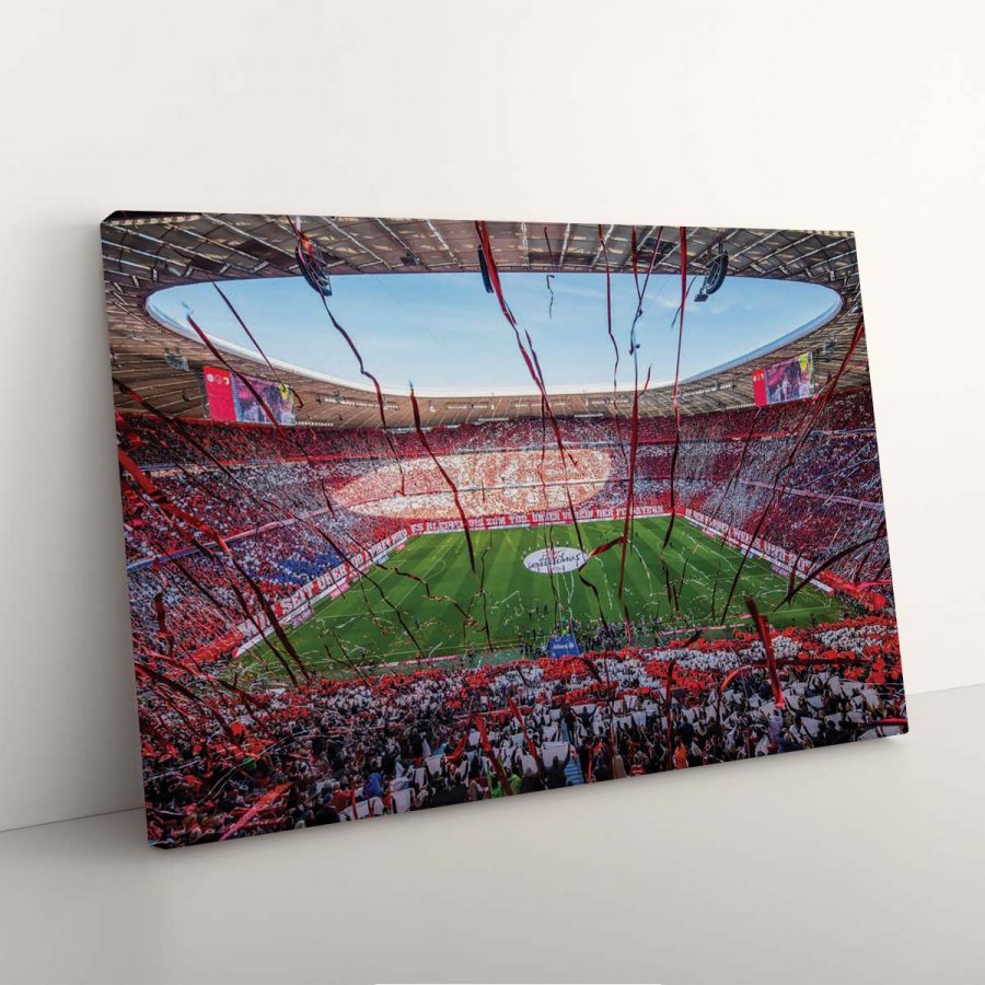 FC Bayern München Allianz Arena Spielfeld Mia san mia 3 FCB Leinwandbilder – Bild 7
