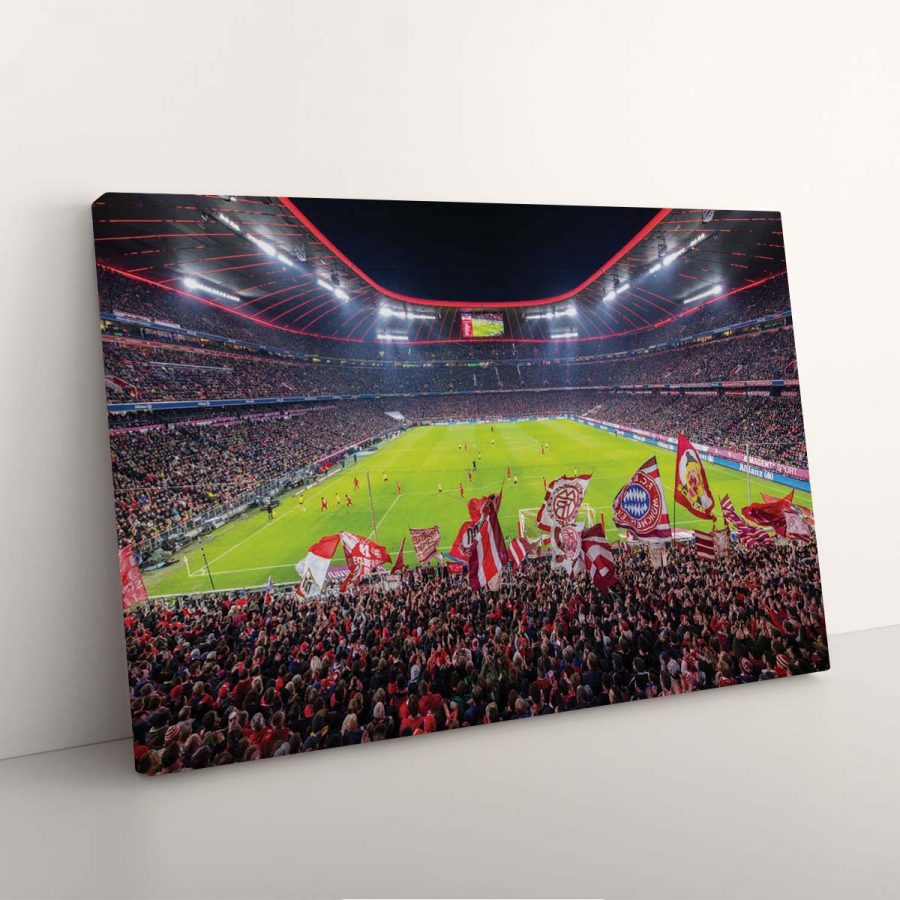 FC Bayern München Allianz Arena Spielfeld Mia san mia 4 FCB Leinwandbilder – Bild 7