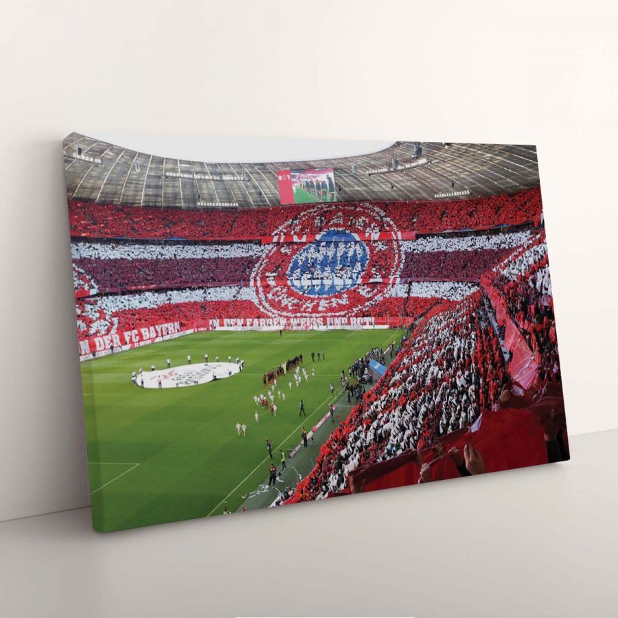 FC Bayern München Allianz Arena Spielfeld Mia san mia 7 FCB Leinwandbilder – Bild 7