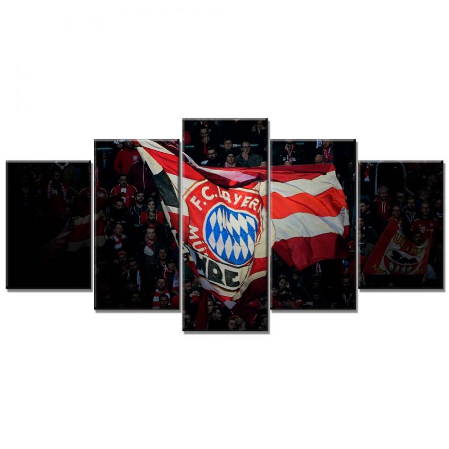 FC Bayern München Allianz Arena Spielfeld Mia san mia 8 FCB Leinwandbilder – Bild 6