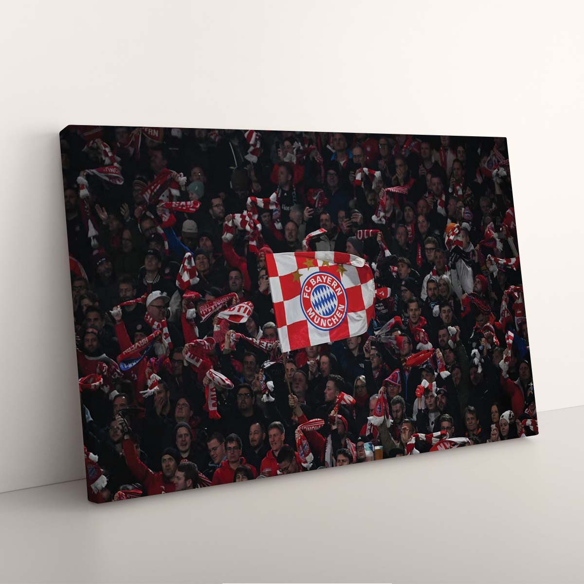 FC Bayern München Allianz Arena Spielfeld Mia san mia 9 FCB Leinwandbilder – Bild 3