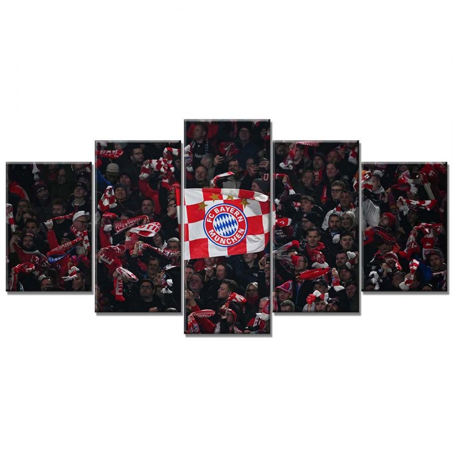 FC Bayern München Allianz Arena Spielfeld Mia san mia 9 FCB Leinwandbilder – Bild 6