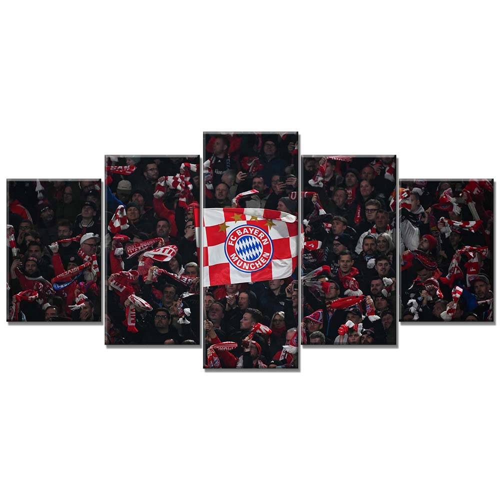 FC Bayern München Allianz Arena Spielfeld Mia san mia 9 FCB Leinwandbilder