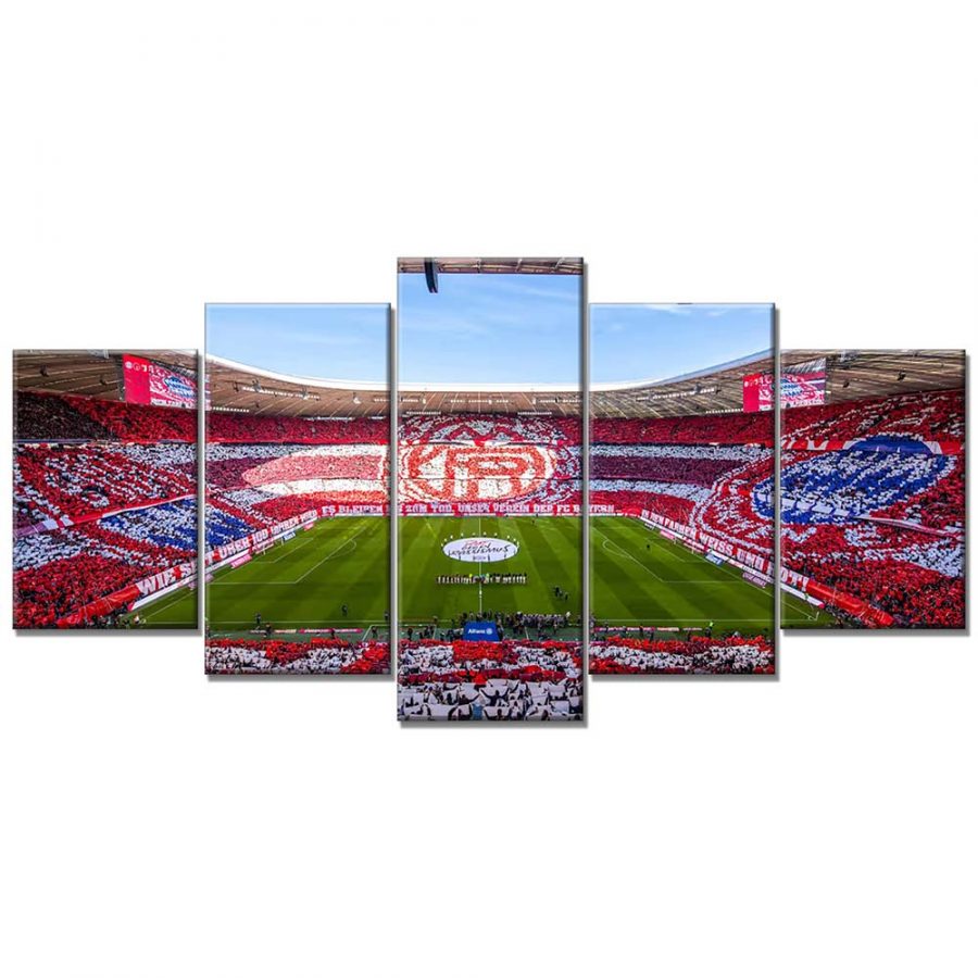 FC Bayern München Allianz Arena Spielfeld Mia san mia FCB Leinwandbilder – Bild 6