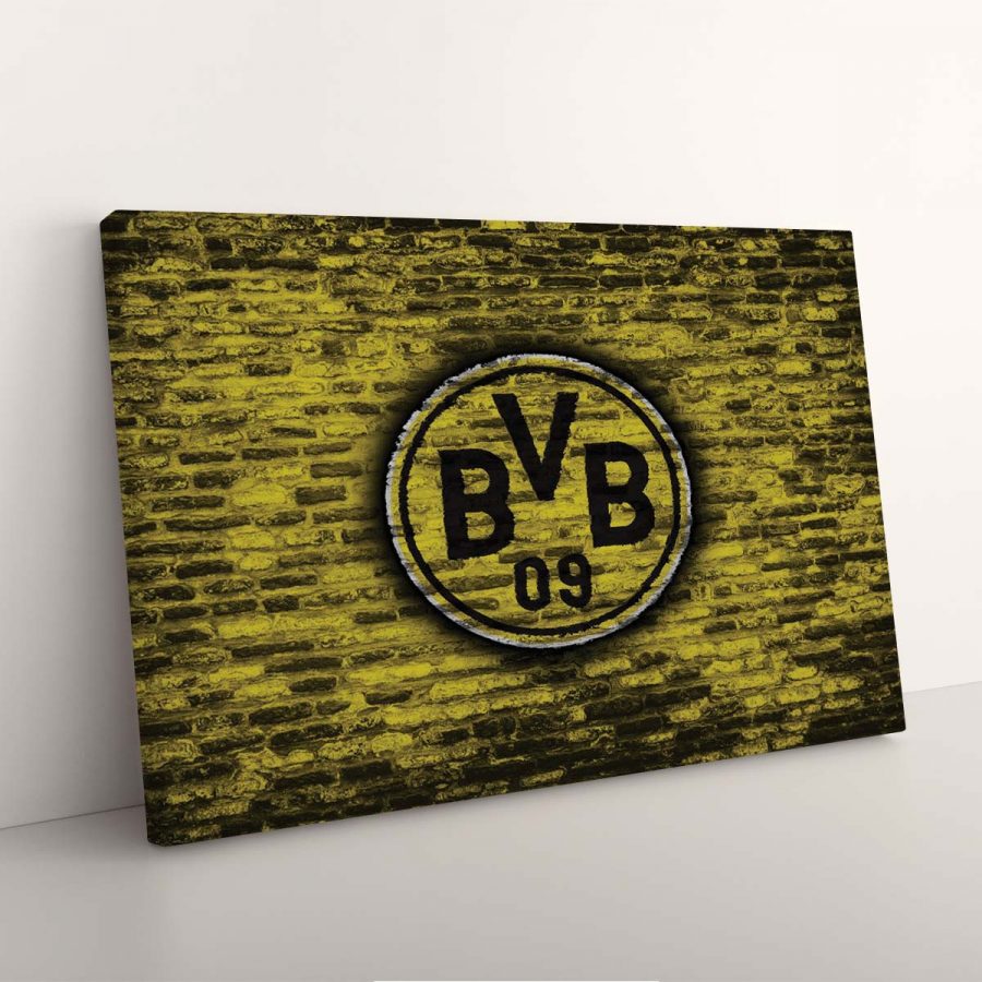 Borussia Dortmund Fußballclub Ziegelwand BVB Leinwandbilder – Bild 7