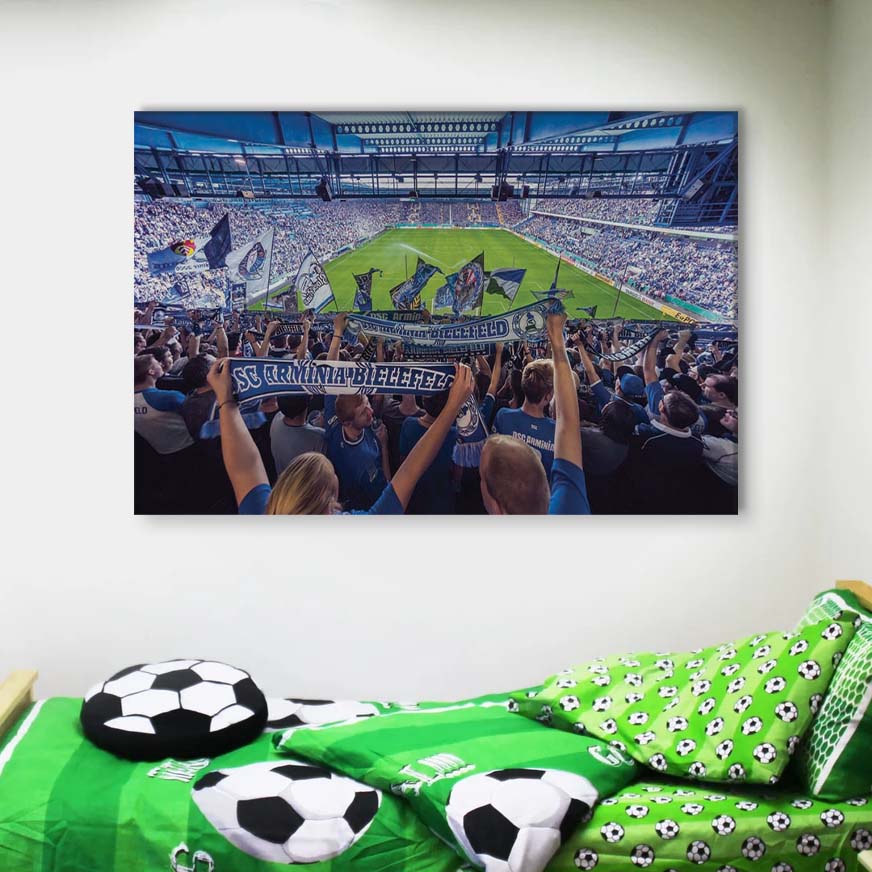 DSC Arminia Bielefeld FC Blau-Schwarz-Weiß 02 DSC Leinwandbilder – Bild 4