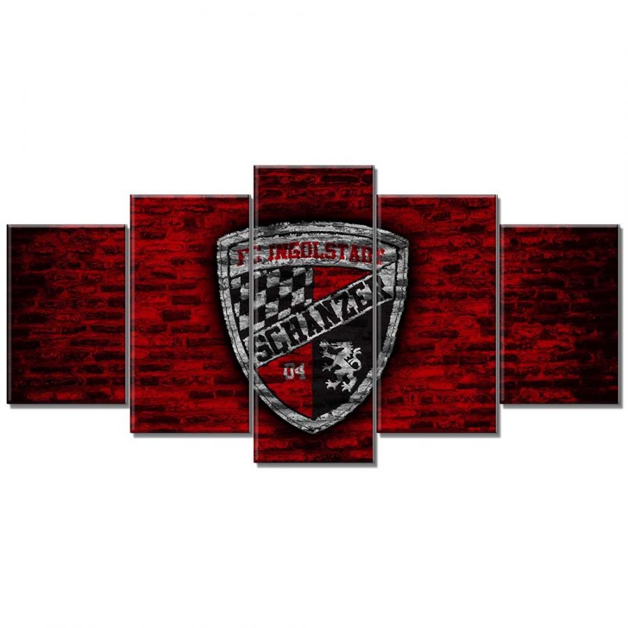 FC Ingolstadt Schanzer 04 Rote Ziegelwand FCI Leinwandbilder – Bild 6