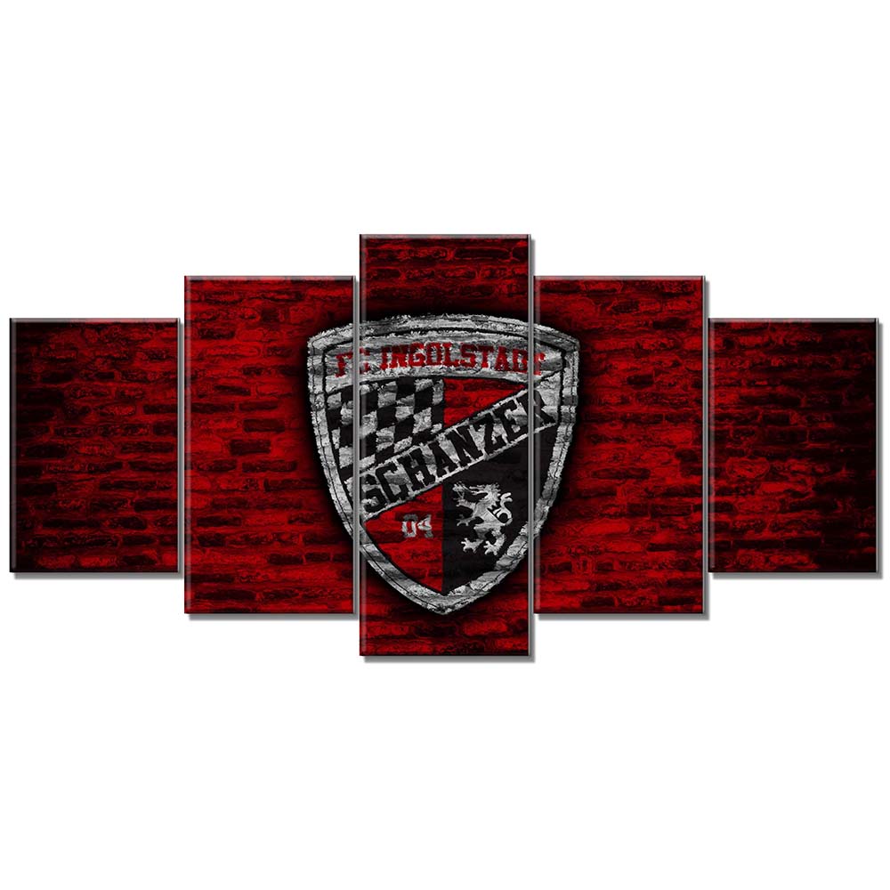 FC Ingolstadt Schanzer 04 Rote Ziegelwand FCI Leinwandbilder