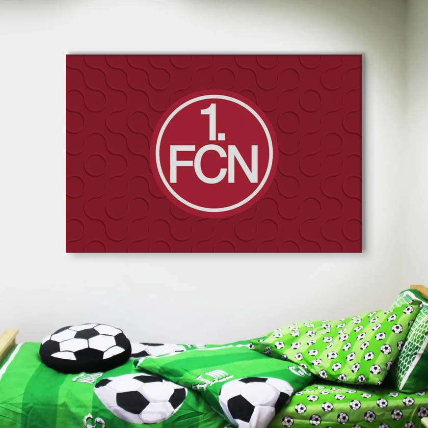 1. FC Nürnberg Roter Hintergrund FCN Leinwandbilder – Bild 4