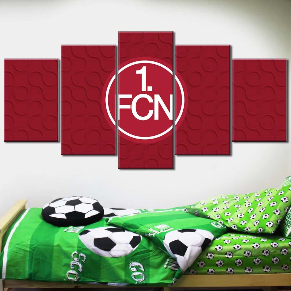 1. FC Nürnberg Roter Hintergrund FCN Leinwandbilder – Bild 2