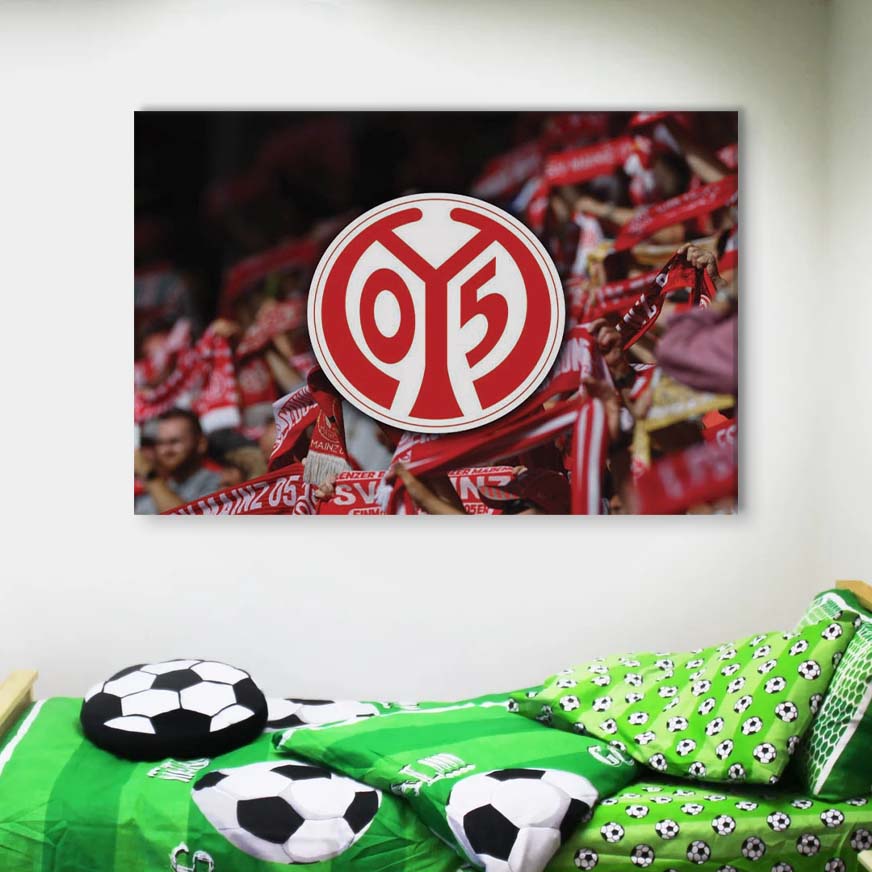 FSV Mainz 05 Fußballclub Fans M05 Leinwandbilder – Bild 4