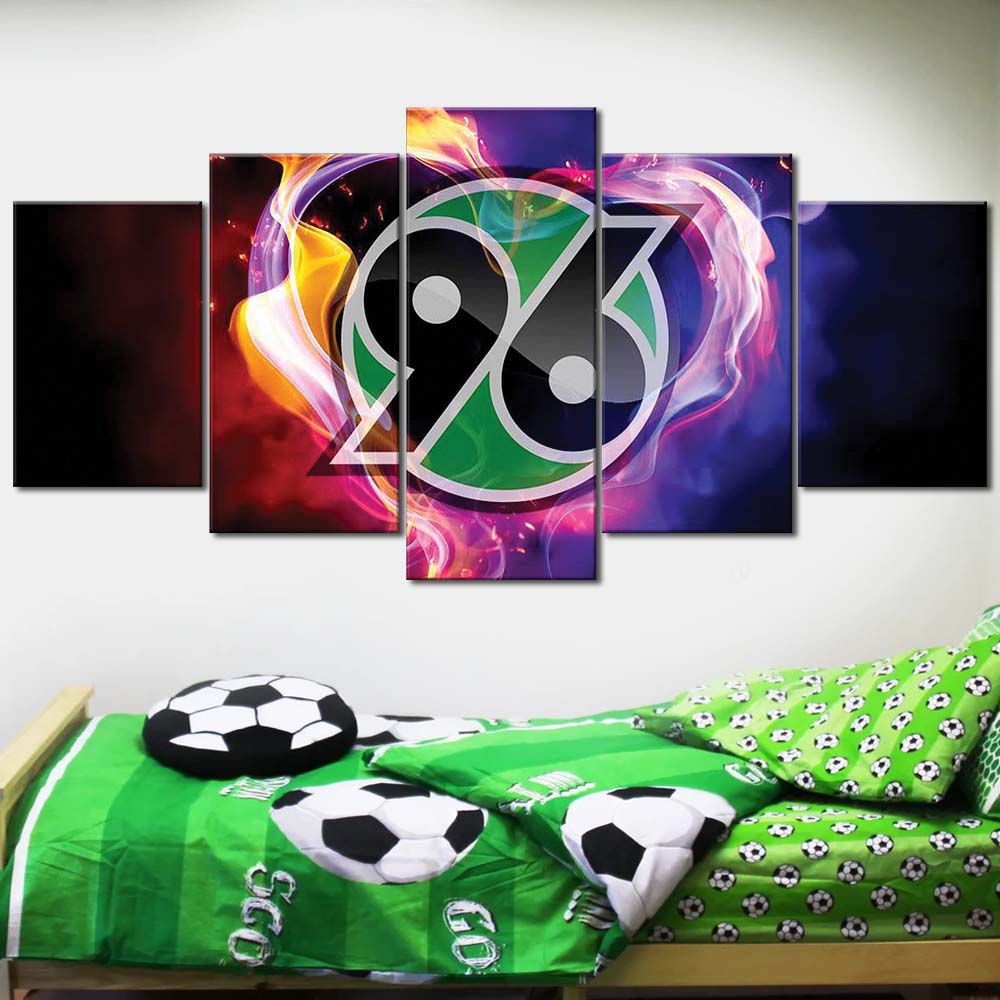 Hannover 96 Feuer-Stil Leinwandbilder – Bild 2