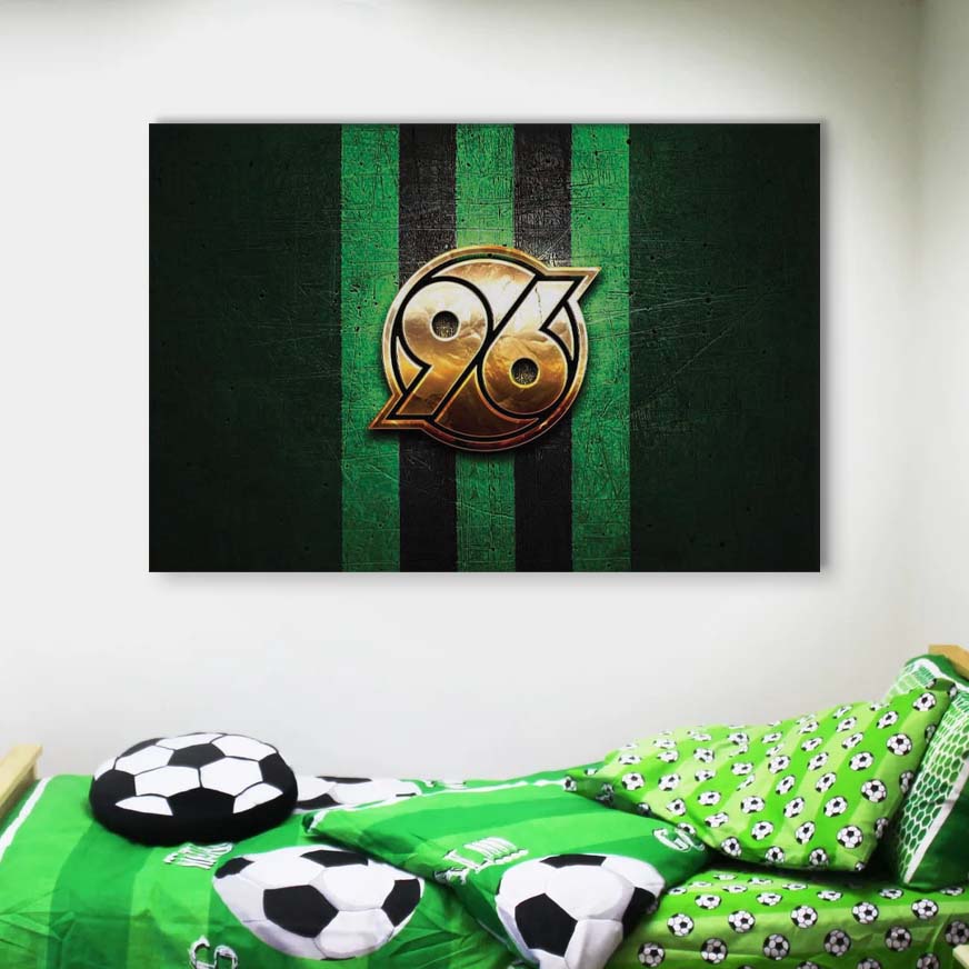 Hannover 96 Grünes Metall Leinwandbilder – Bild 4
