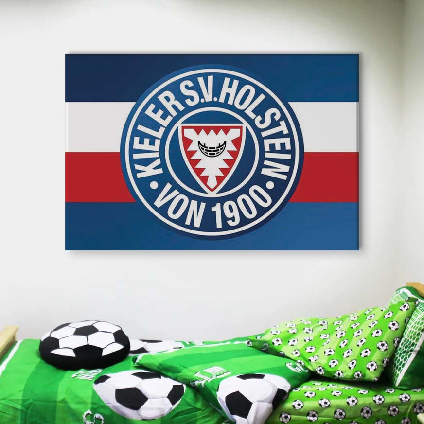 Holstein Kiel FC Kieler SV Holstein 1900 Blauer Hintergrund 07 Leinwandbilder – Bild 4