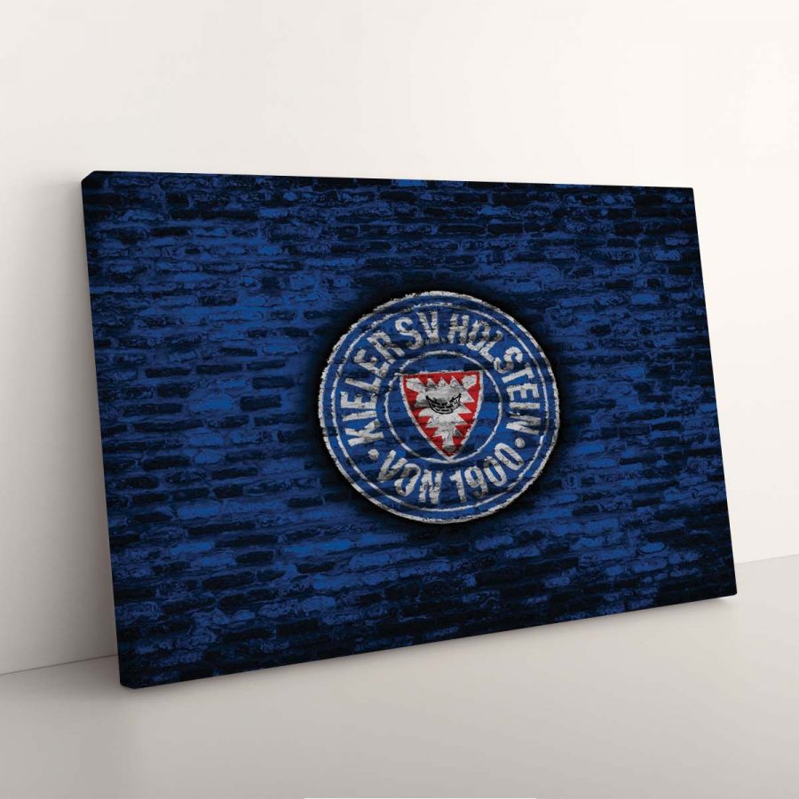 Holstein Kiel FC Kieler SV Holstein 1900 Blaue Ziegelwand Leinwandbilder – Bild 7