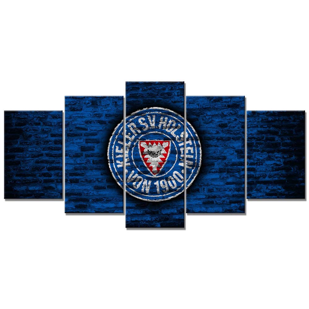 Holstein Kiel FC Kieler SV Holstein 1900 Blaue Ziegelwand Leinwandbilder