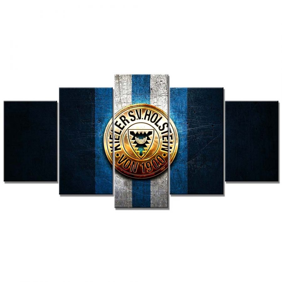 Holstein Kiel FC Kieler SV Holstein 1900 Blaues Metall Leinwandbilder – Bild 6