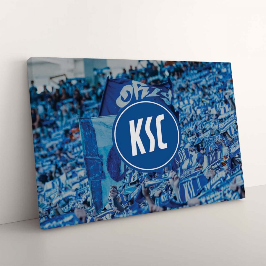 Karlsruher SC Spielfeld Blau KSC Leinwandbilder – Bild 7