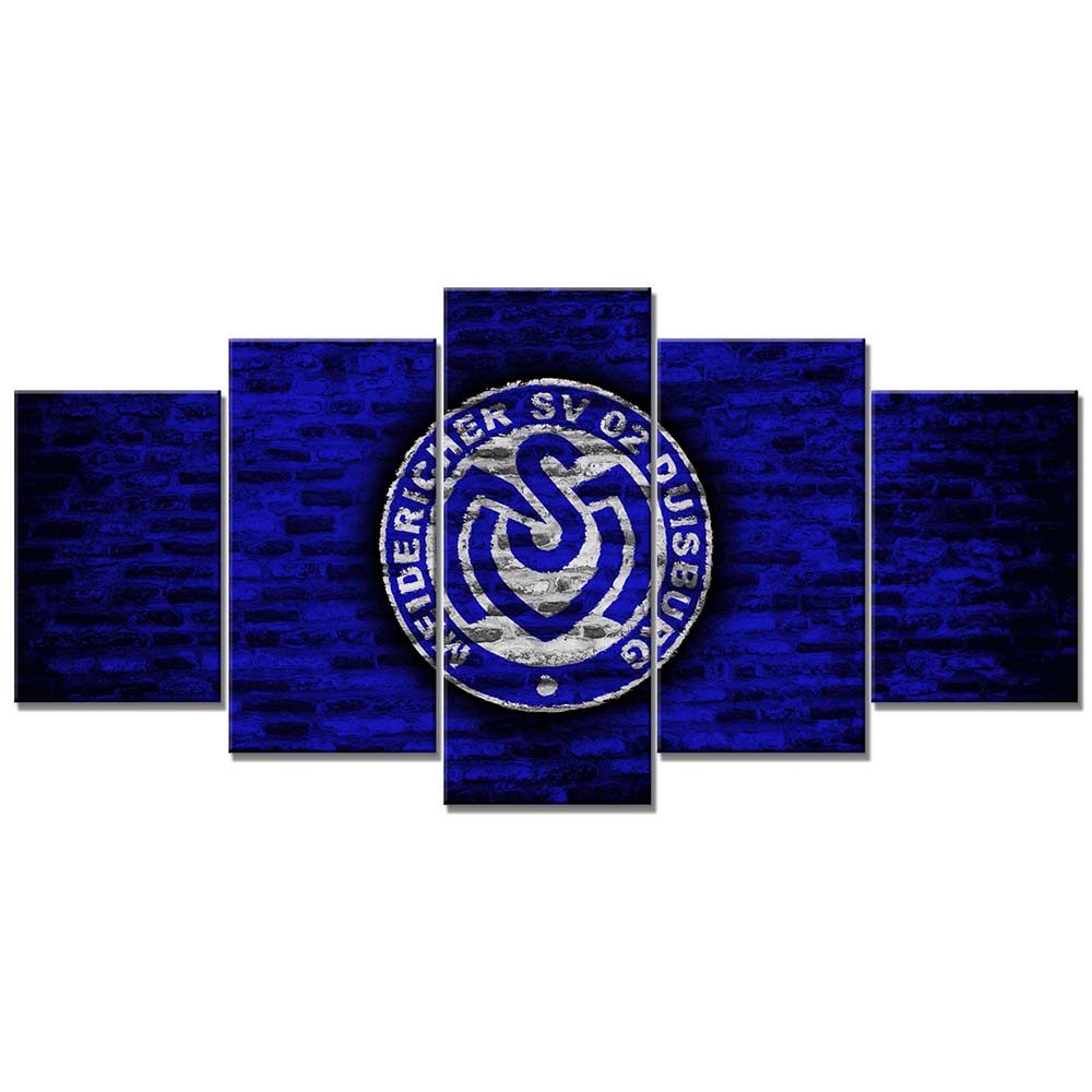 MSV Duisburg Blaue Ziegelwand Leinwandbilder