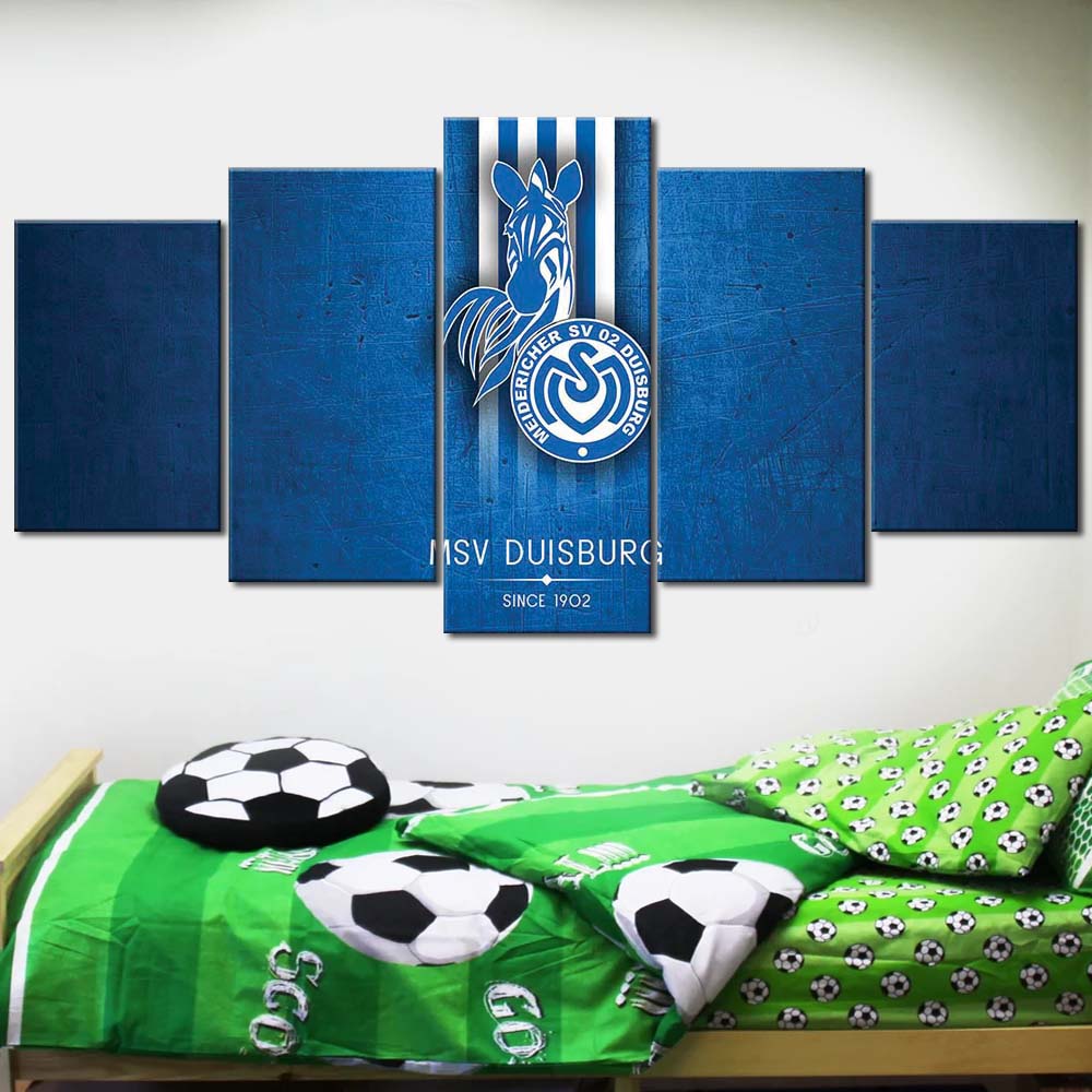 MSV Duisburg Blaues Metall Leinwandbilder – Bild 2