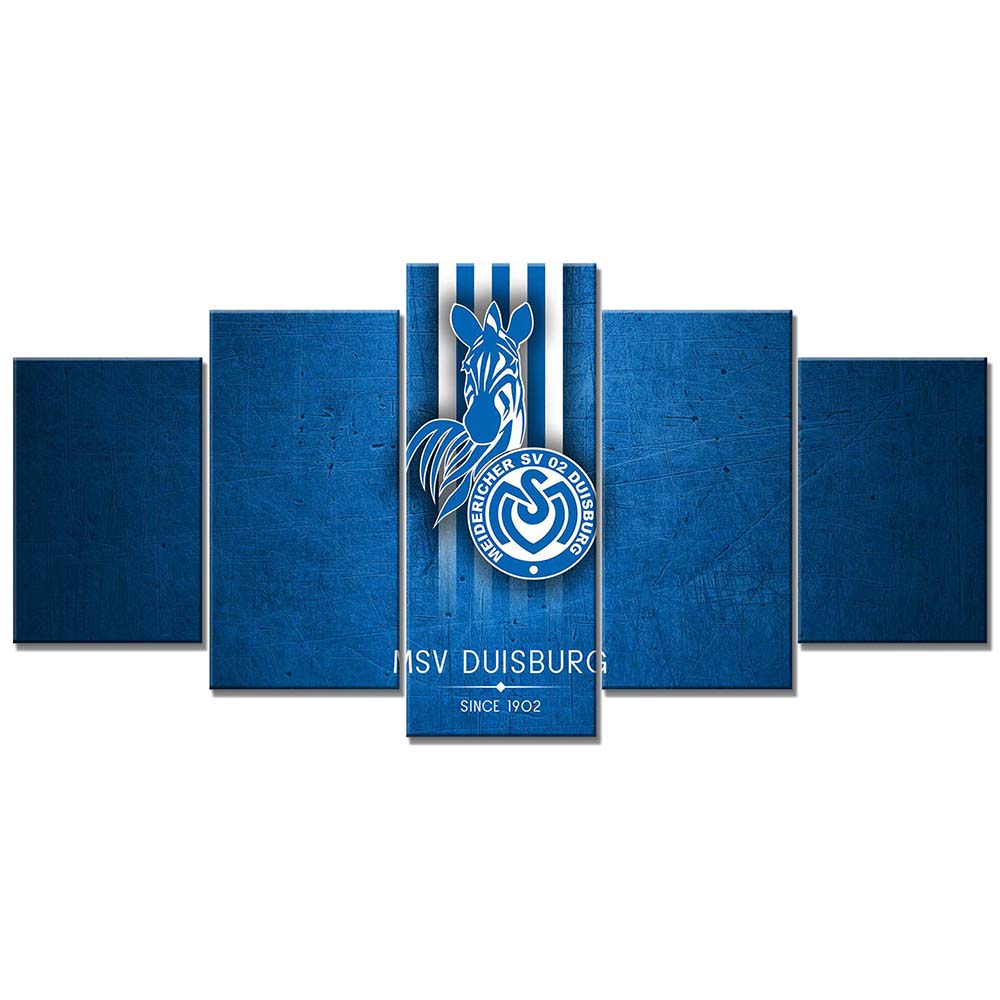 MSV Duisburg Blaues Metall Leinwandbilder