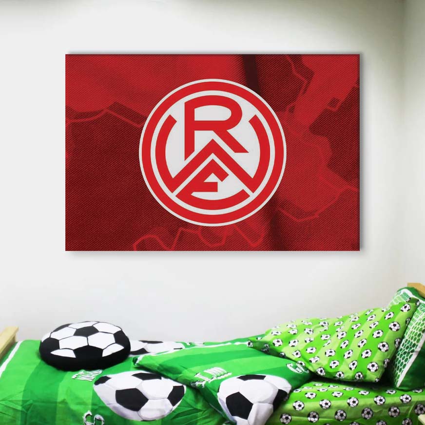 Rot-Weiss Essen Roter Hintergrund RWE Leinwandbilder – Bild 4
