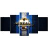 SC Paderborn 07 e.V. Blaues Metall SCP Leinwandbilder