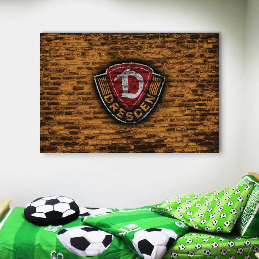 SG Dynamo Dresden Gelbe Ziegelwand Leinwandbilder – Bild 4