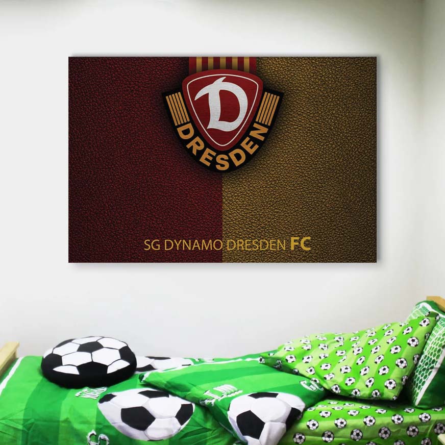 SG Dynamo Dresden Gelbes Leder Leinwandbilder – Bild 4